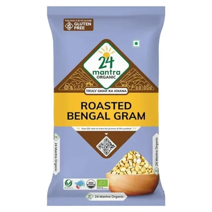 24 Mantra Organic Roasted Bengal Gram Dal - 500gm